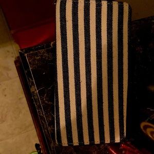 Cute blue and white stripped Wallet